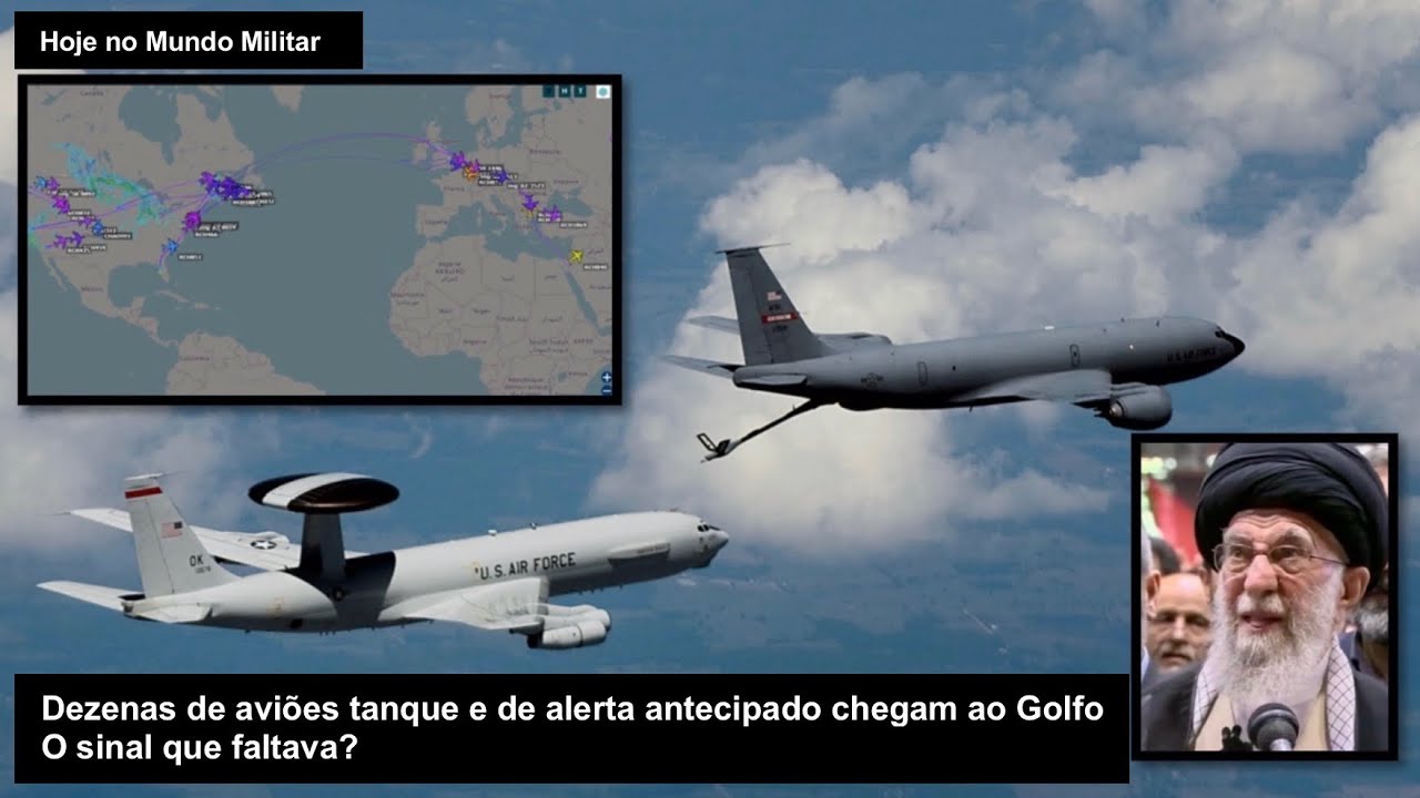 Dezenas de aviões tanque e de alerta antecipado chegam ao Oriente Médio – O sinal que faltava?