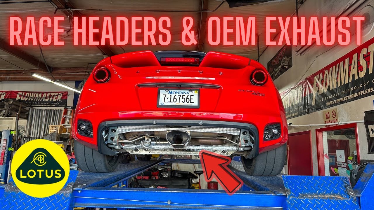Lotus Evora 400 RACE HEADERS + OEM EXHUAST ** MUST WATCH**