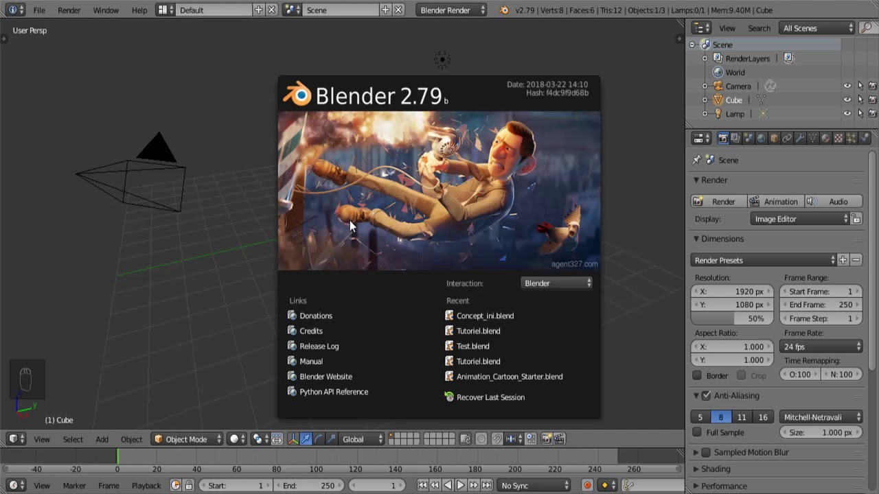 [DÉBUTANT] Comment créer une animation 3D (1) - Découverte de Blender