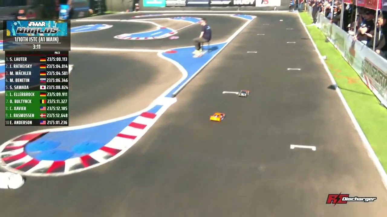 IFMAR World Championships 2024 1/10th Electric ISTC - Stock A1-Main Results [M1 Race #1]