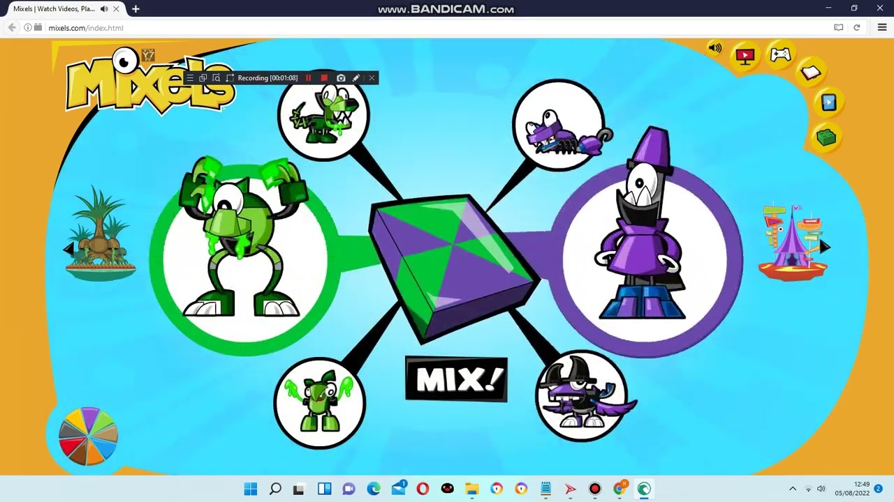 Messing around with the Mixels Website Episode 10: Mixing (Glorp Corp) - All Series 3 Mixels