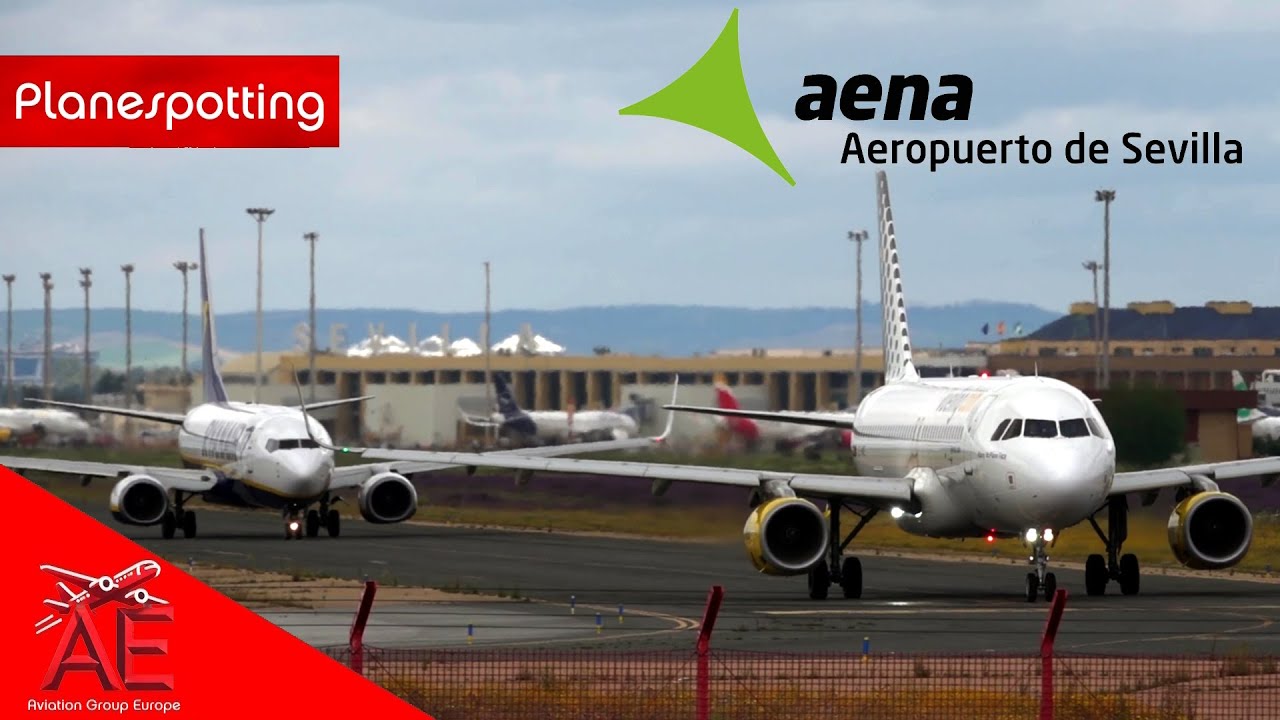 Planespotting 4K | Aeropuerto Sevilla | 18.04.2025