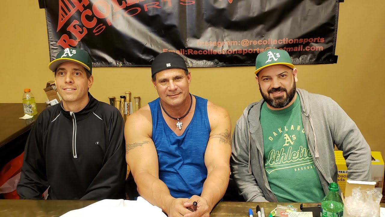 BBCJtv - Baseball Card Junkies JOSE CANSECO Experience! Meeting the 1st 40/40 man. Sick autographs!