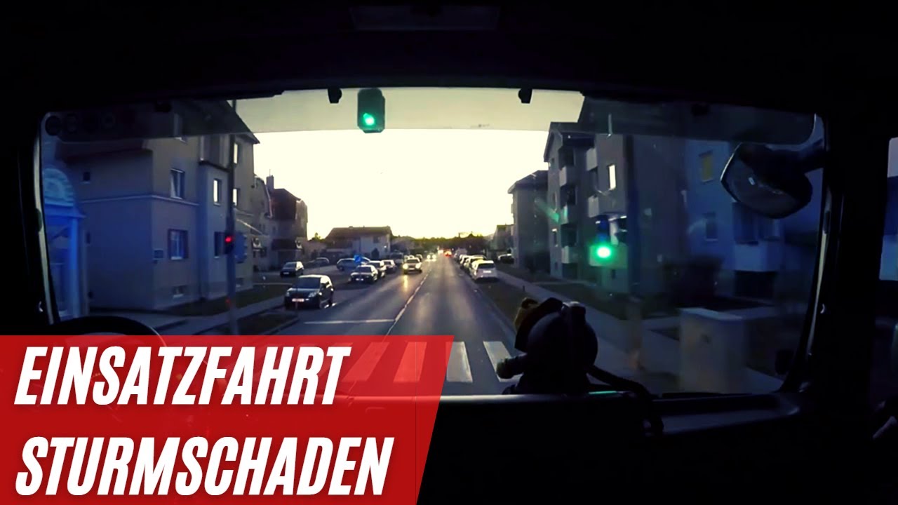 Einsatzfahrt Feuerwehr // Sturmschaden