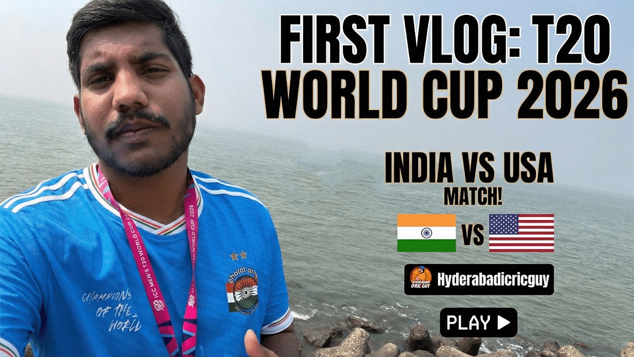 My First Vlog! Watching Team India at Wankhede Stadium 🏟️ | India vs USA T20WC 2026