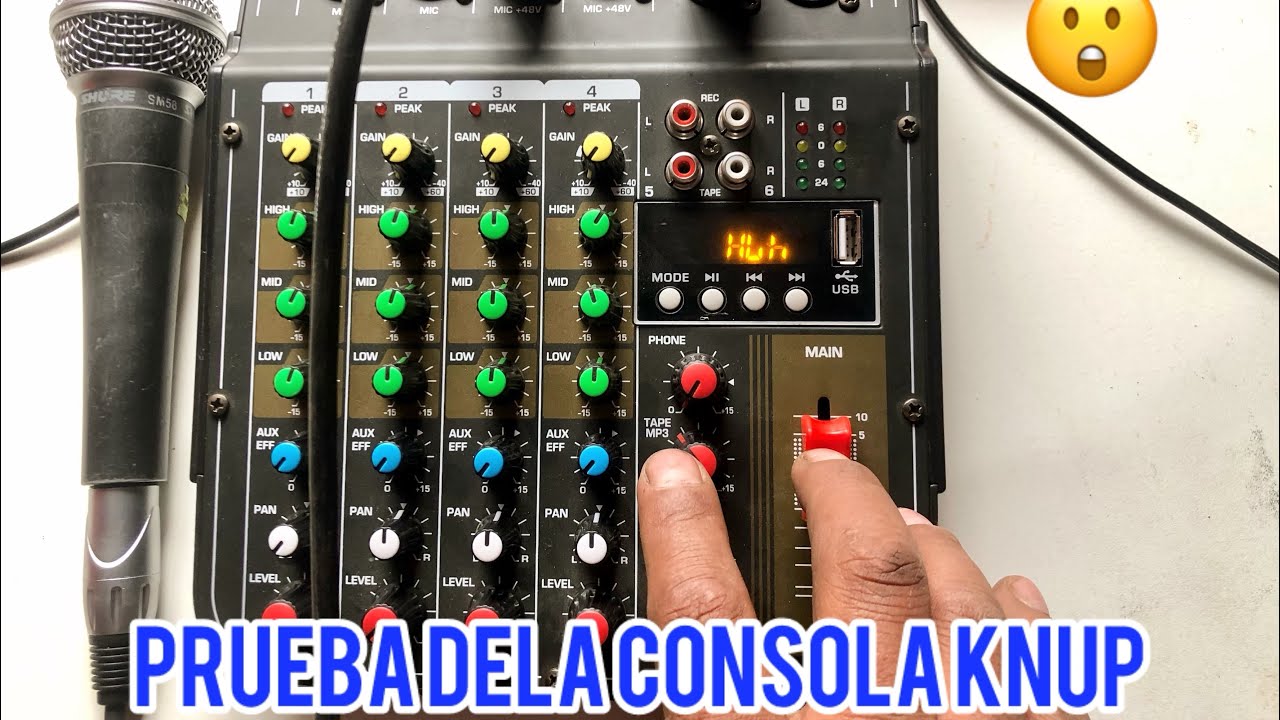 Consola Knup de 4 canales prueba