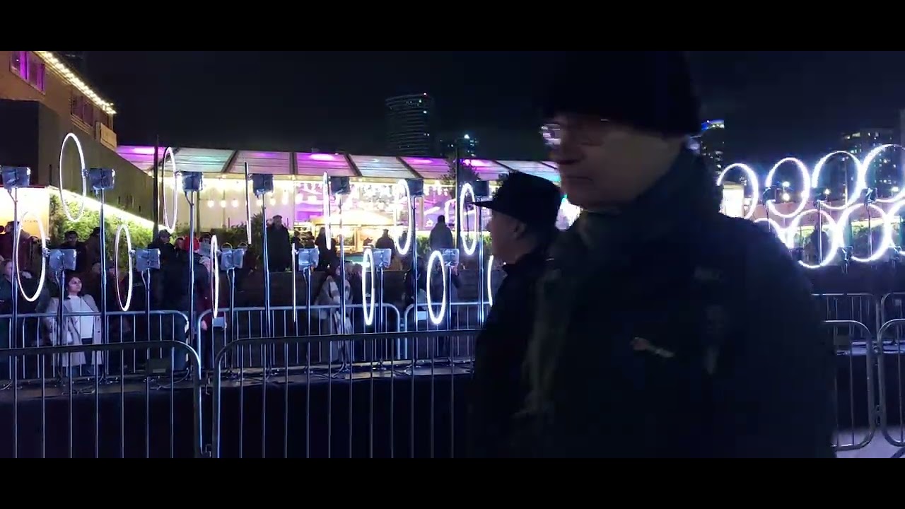 Scale -  Hulahoop. @ Winter Lights Festival. Canary Wharf. 28/1/2026