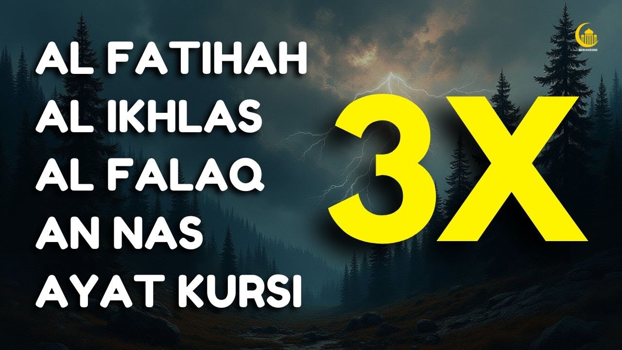 3X FATIHA, 3X AYAT KURSI, 3X IKHLAS, FELAK, NAS | SIHR, MAGIC, JINN, EVIL-EYE | Ahmad Shalabi