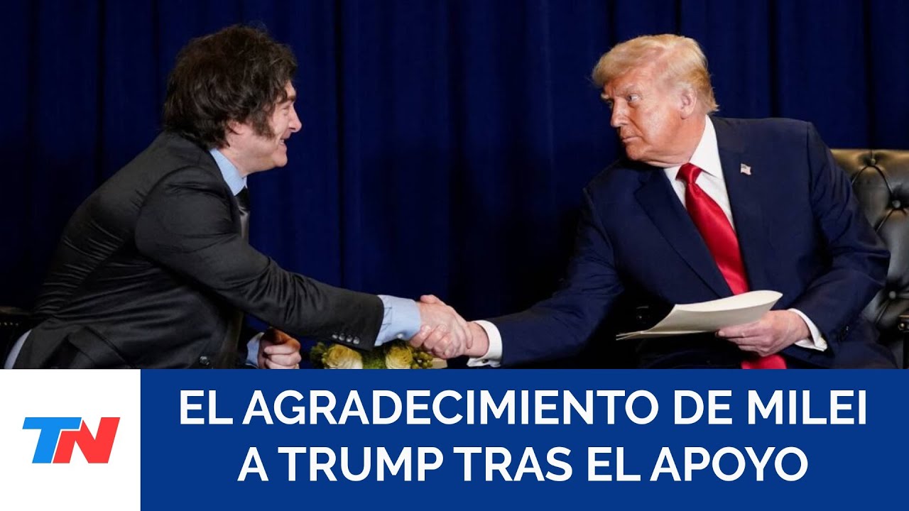 Fuerte apoyo de Donald Trump: “Javier Milei tiene mi completo respaldo para su reelección”