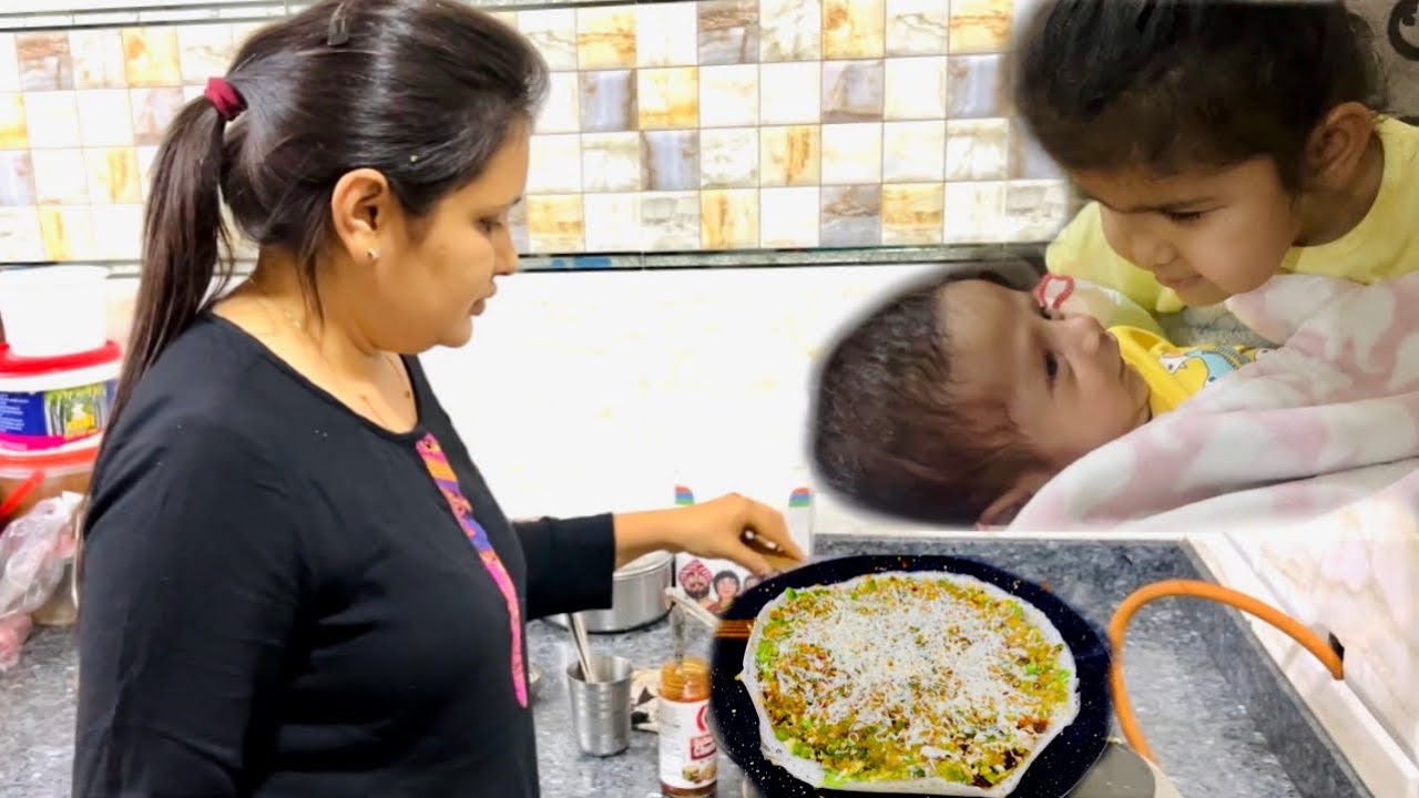 Rinku ke ghar pe gaye aur ghar pe banaye mysore masala aur jini dosa