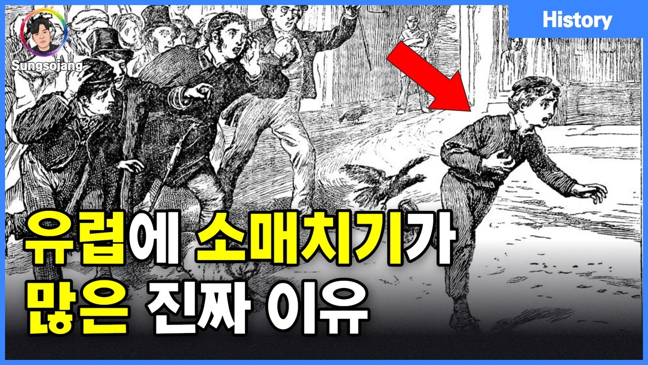 유럽에 소매치기가 유독 많은 진짜 이유 (ft. 한국 치안)