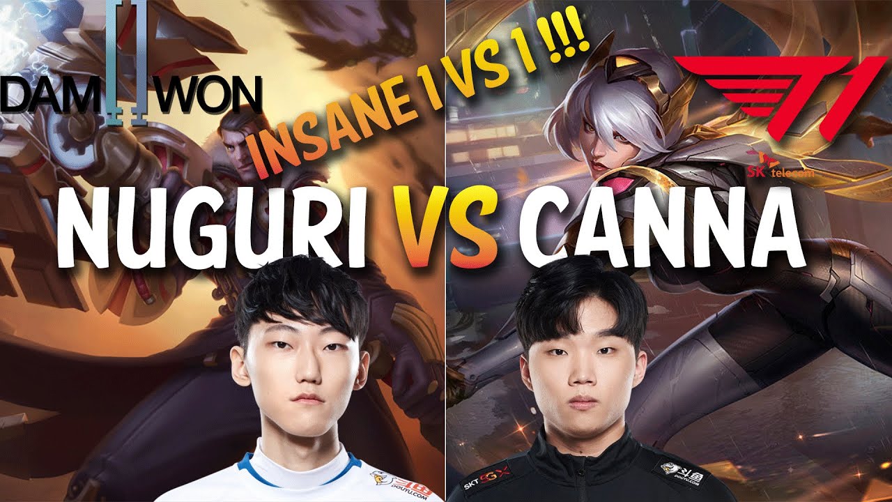 DWG Nuguri vs T1 Canna - JAYCE vs IRELIA Top - KR LOL CHALLENGER