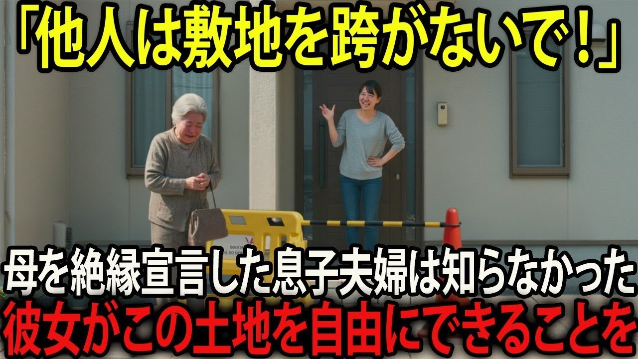 「他人は敷地を跨ぐな」と絶縁宣告してくる息子夫婦。その夜、口座”を凍結させると