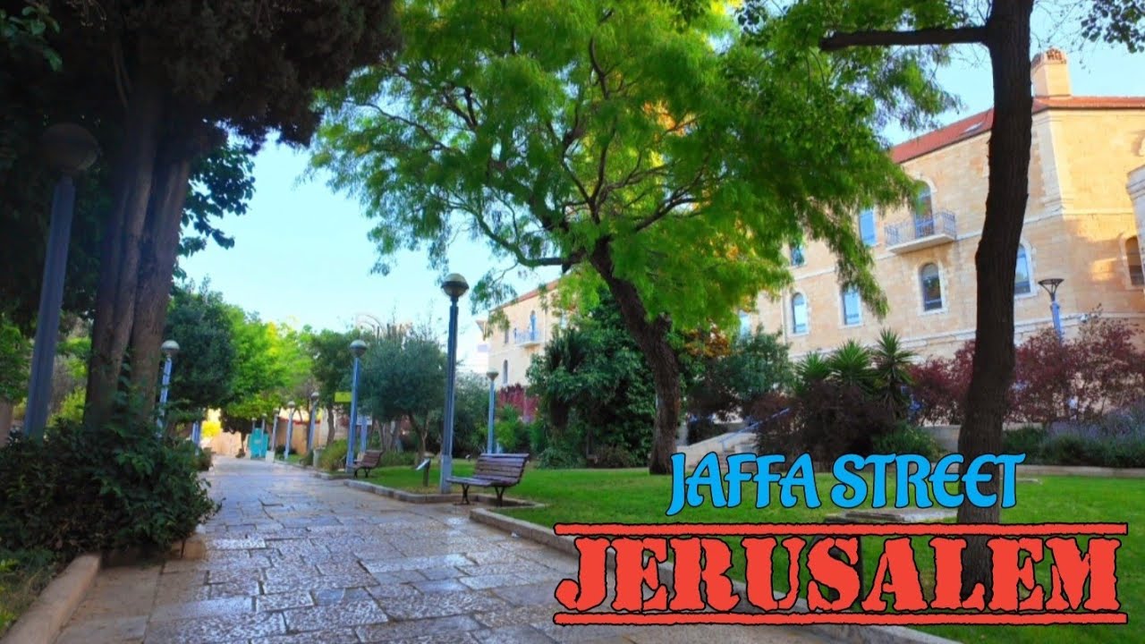 Jerusalem Morning Walk. Jaffa Street. Holyland Walk May2025. Israel
