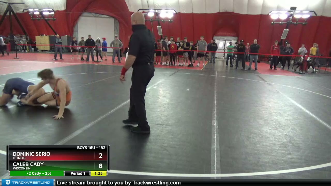 Boys 16U 132 Dominic Serio Illinois Vs Caleb Cady Wisconsin