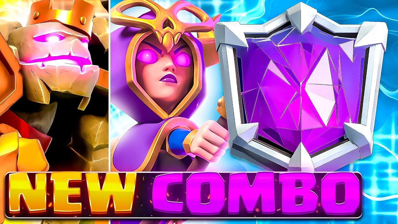НОВОЕ КОМБО ЛАДДЕРА! Колода контроля «Голем Эво Ведьма» доминирует в Clash Royale