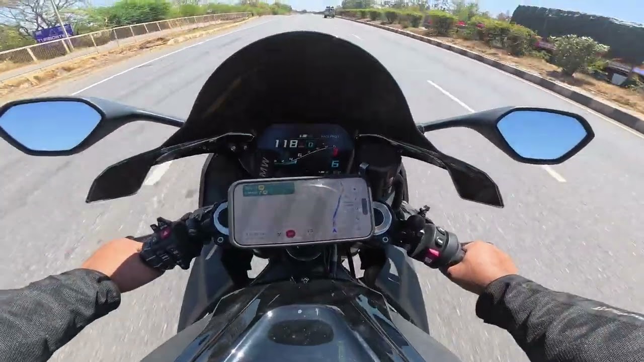 12Feb2026 - BMW S1K Bangalore Biker - DavengereRide - Return - 3 - Crossed Chitradurga