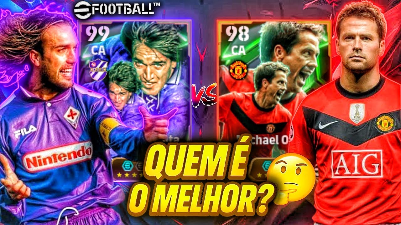 OWEN 104 OU BATISTUTA 105?🤔🔥 SAIBA QUAL É O MELHOR CA PARA CONTRATAR NO EFOOTBALL 2025✅