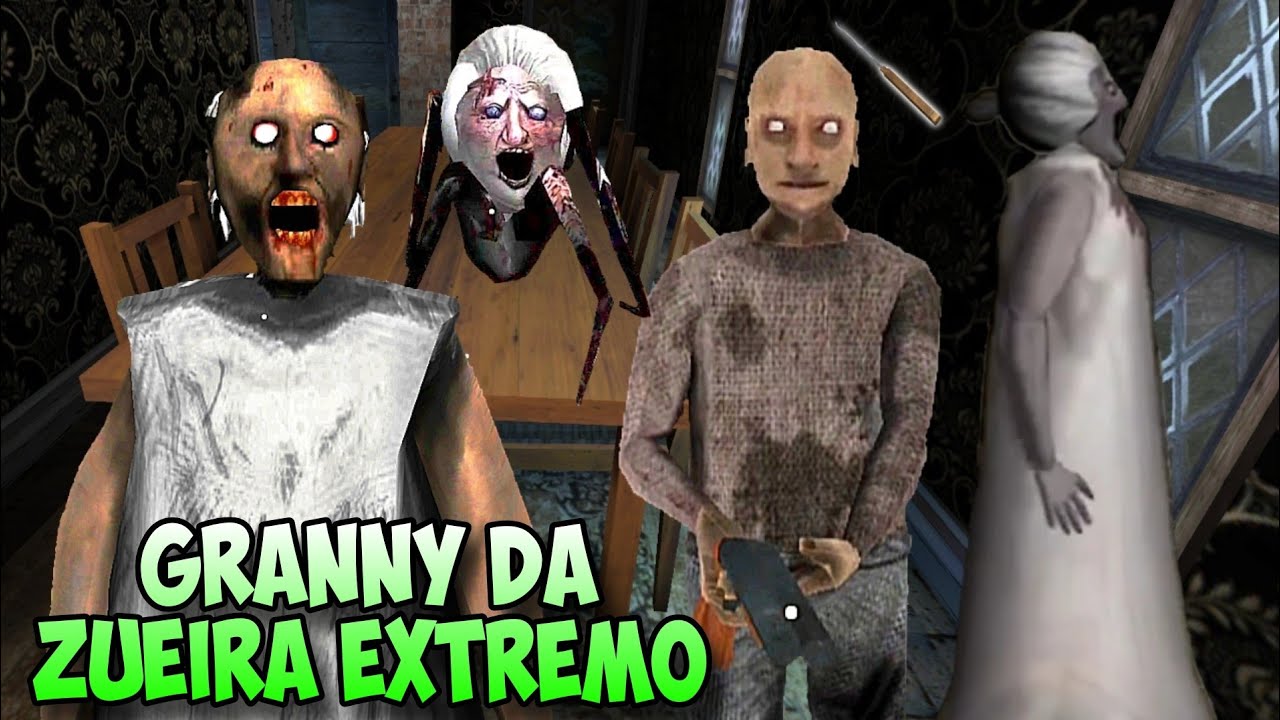 FUGINDO DA VEIA SEBOSA EM GRANNY 1,2 E  COMPILADO - GRANNY DA ZUEIRA