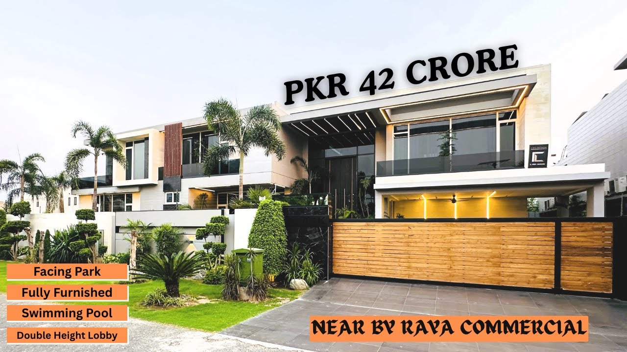 Facing Park | Near Raya | 2 Kanal Fully Furnished with Swimming Pool @Believersrealestate7​