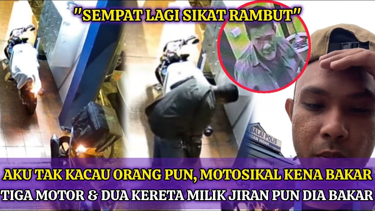 LELAKI B4K4R 2 MOTOSIKAL DI AMPANG DIRAKAM CCTV