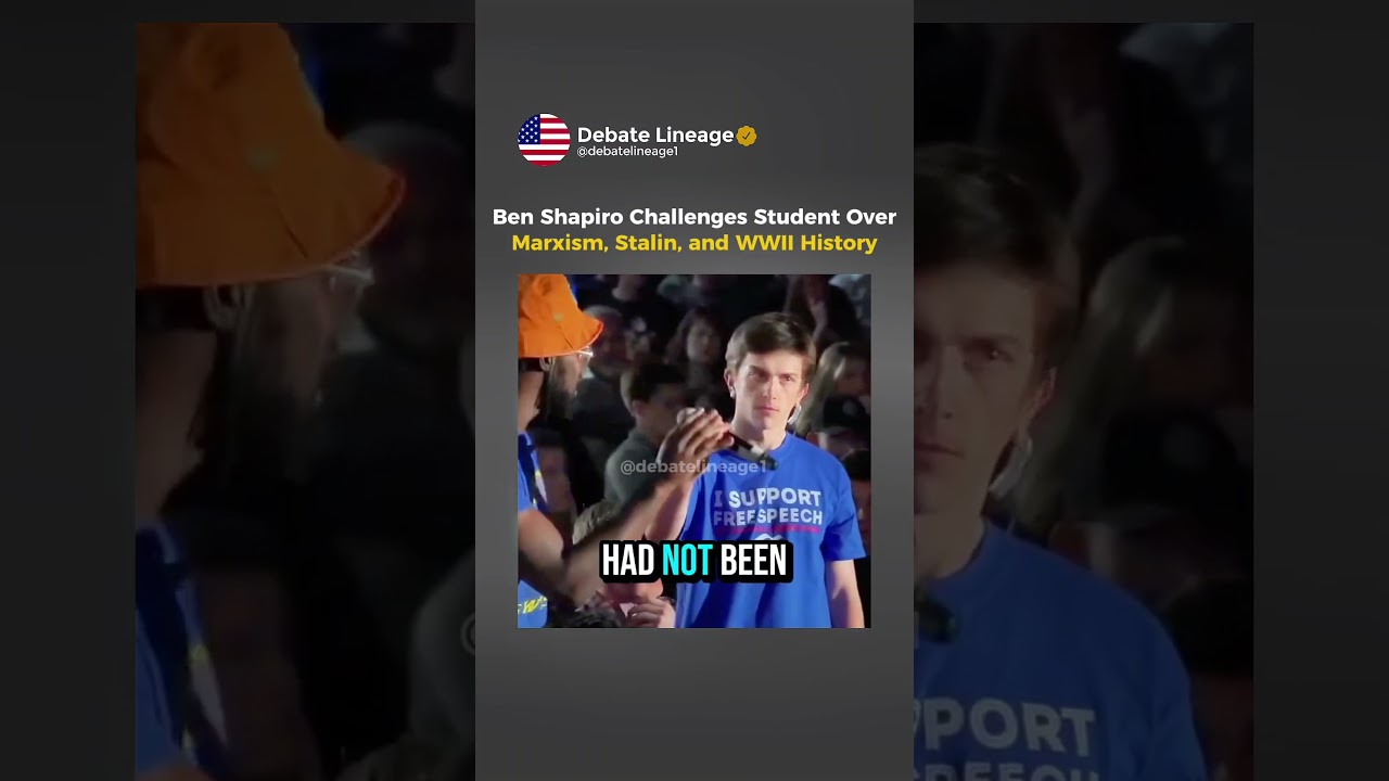 Ben Shapiro Challenges Student Over Marxism, Stain, and WWII History. #benshapiro #debate