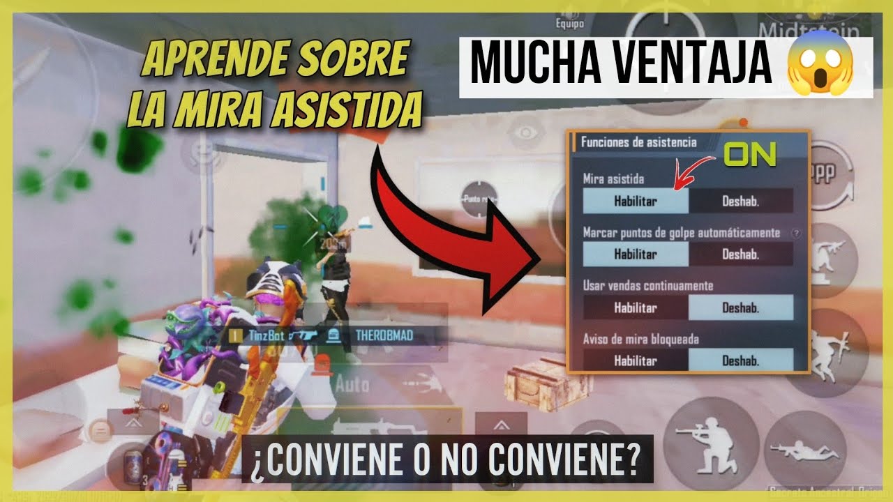 TODO LO QUE DEBES SABER SOBRE LA MIRA ASISTIDA EN PUBG MOBILE