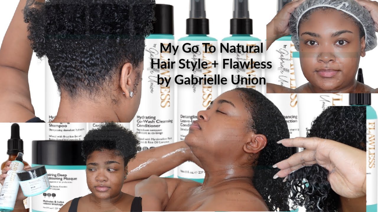 My Go To Natural Curly Hairstyle + Trying Flawless by Gabrielle Union