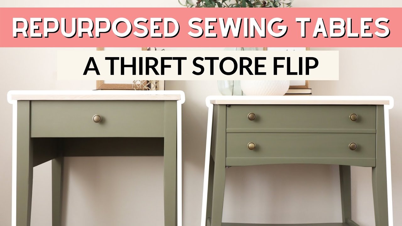 Repurposed Sewing Machine Tables | Thrift Flip Furniture | DIY Furniture Makeover