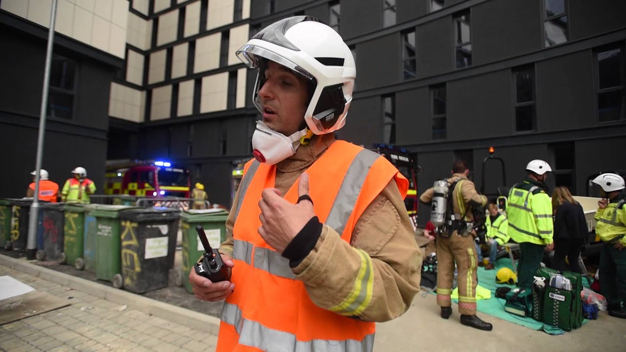 Lincolnshire Fire & Rescue Training Exercise at The Gateway in Lincoln
