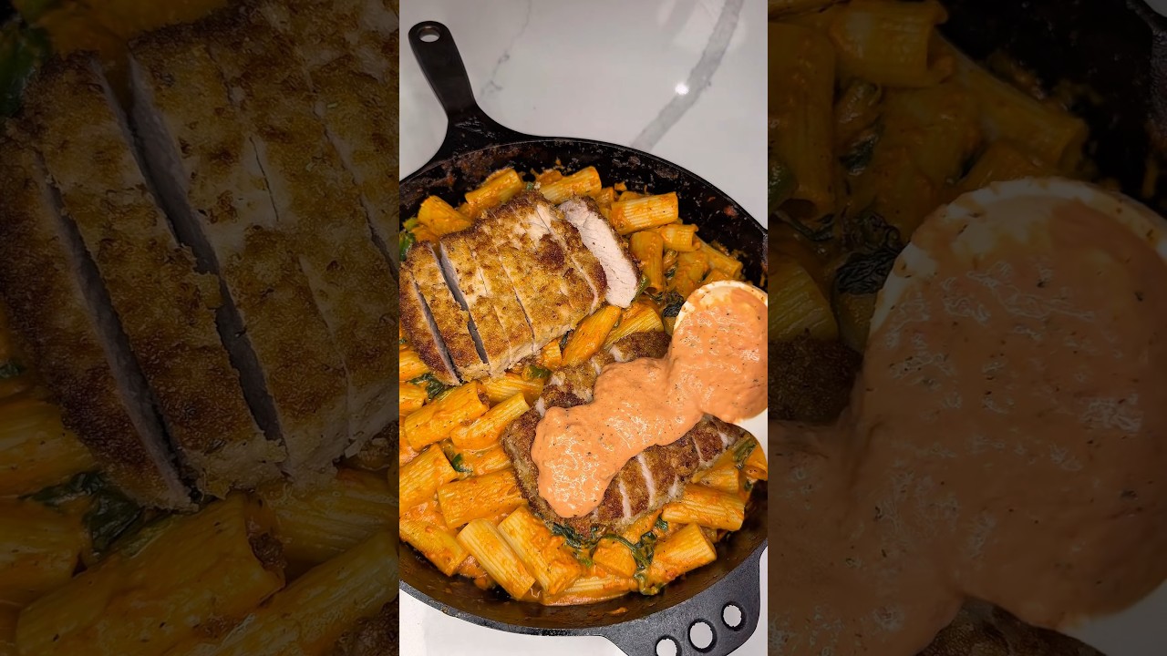 Panko Crusted Pork Chops and Rigatoni - Nothing Fancy 