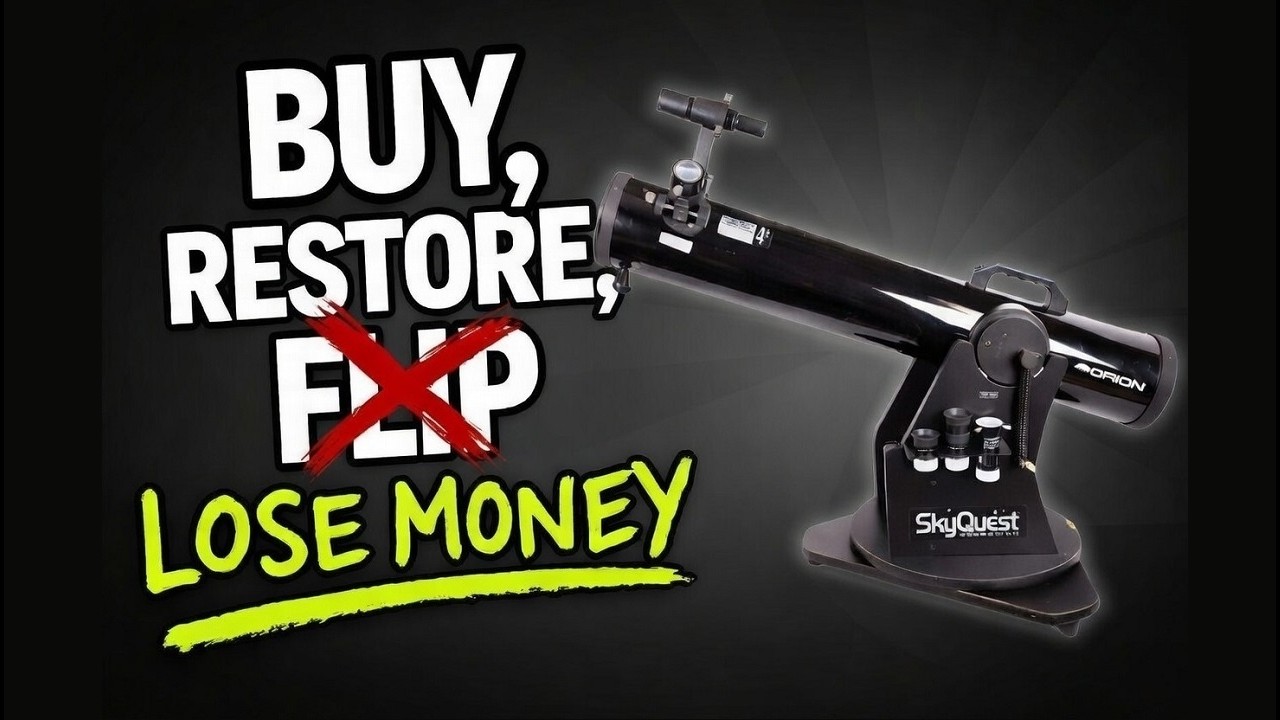 How I Bought, Restored, and FAILED to Flip a Telescope