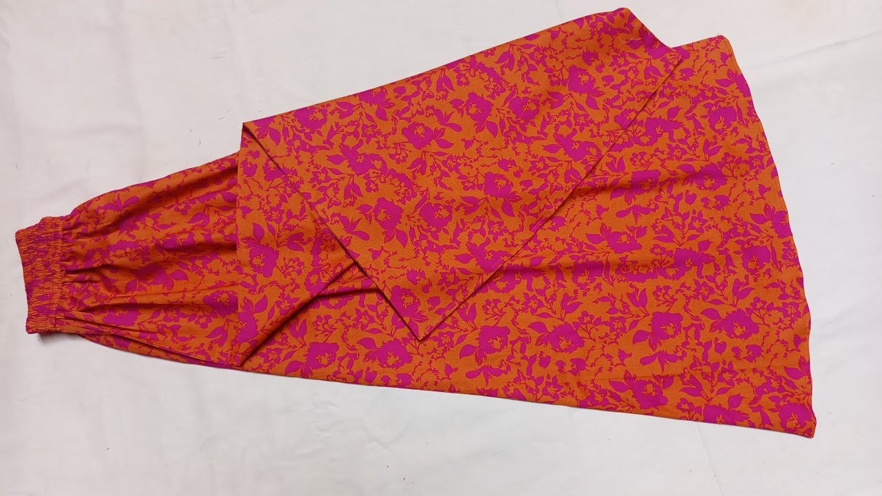 Very Easy Full Flarad palazzo Only 2 Mtr fabric || cutting step by step 