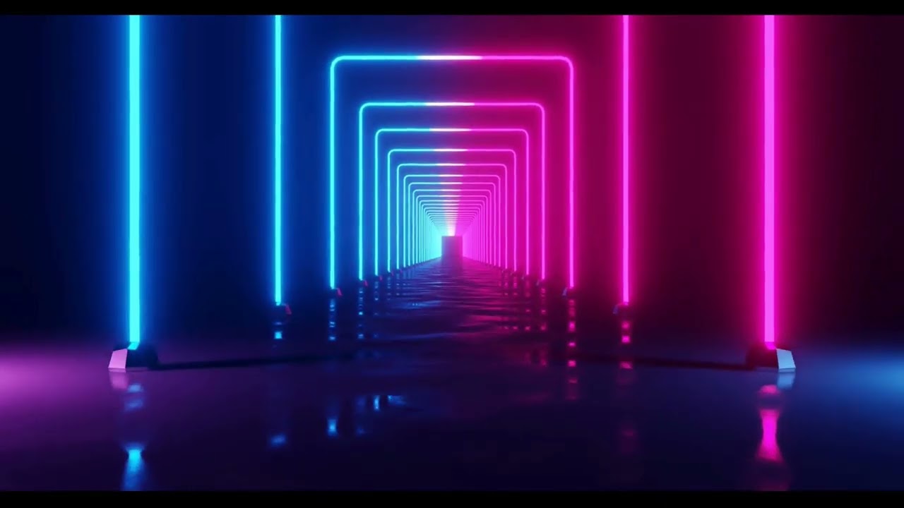 Neon Tunnel Background