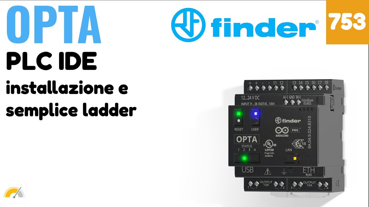 Programmare OPTA Finder in Ladder con PLC IDE - Video 753