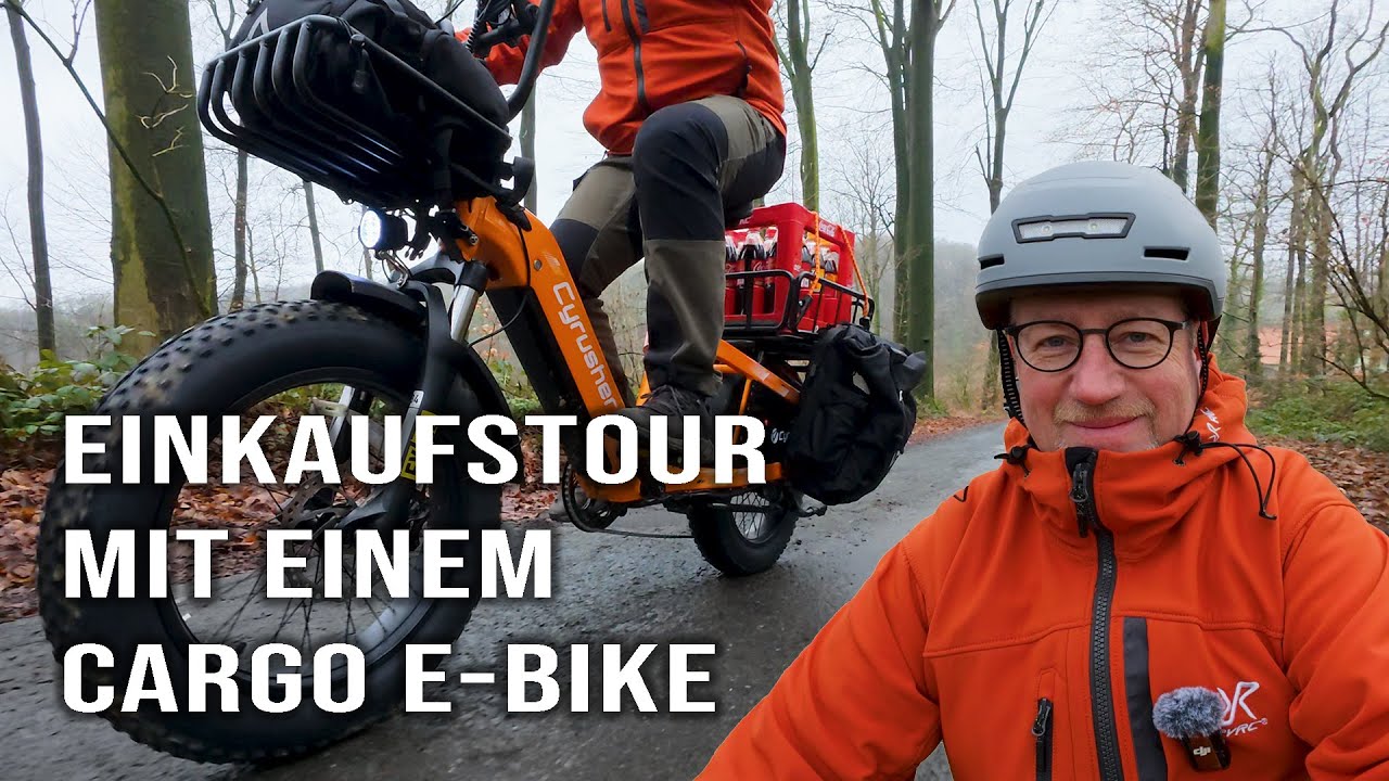 35 Kilometer Shoppingtour mit einem Cargo E-Bike  | Cyrusher Glider