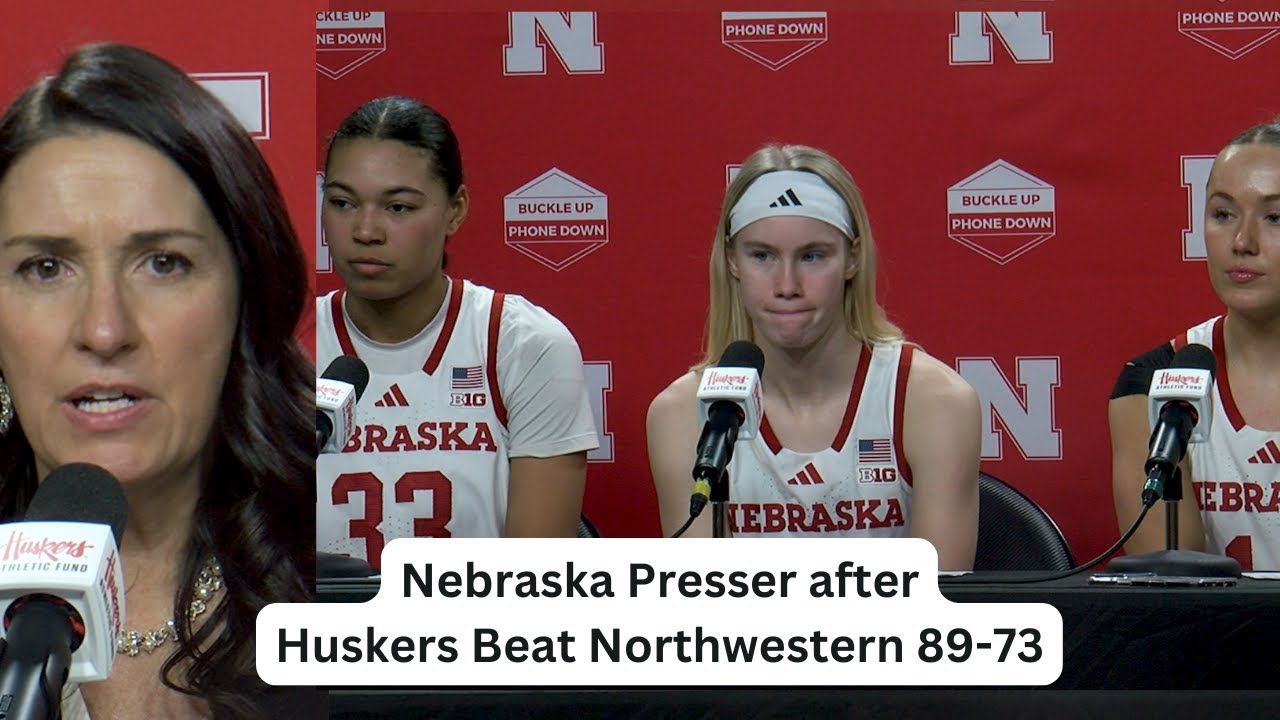 Nebraska Women’s Basketball Presser After Beating Northwestern to Improve to 16-5 on the Season