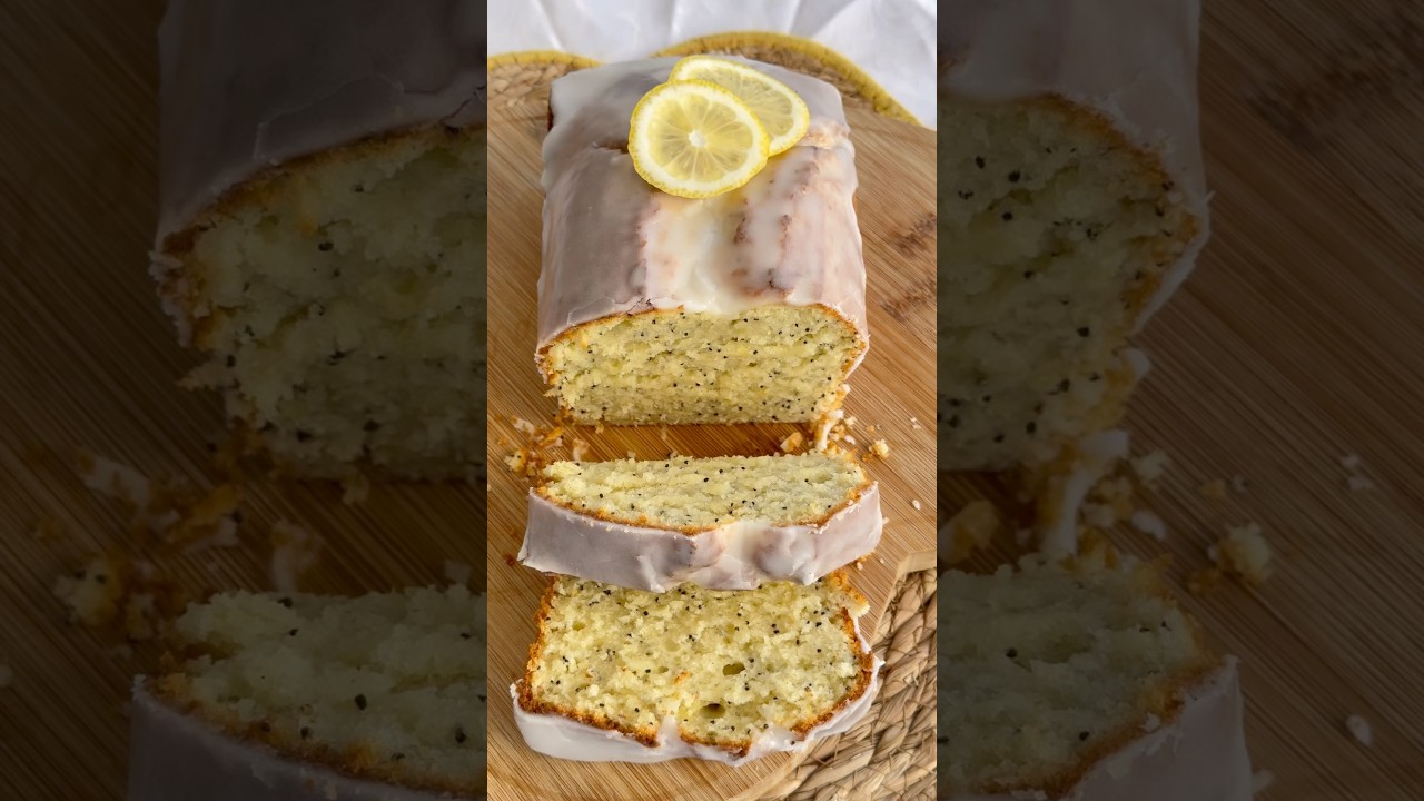 CAKE CITRON PAVOT  🍋 #recette #gateau
