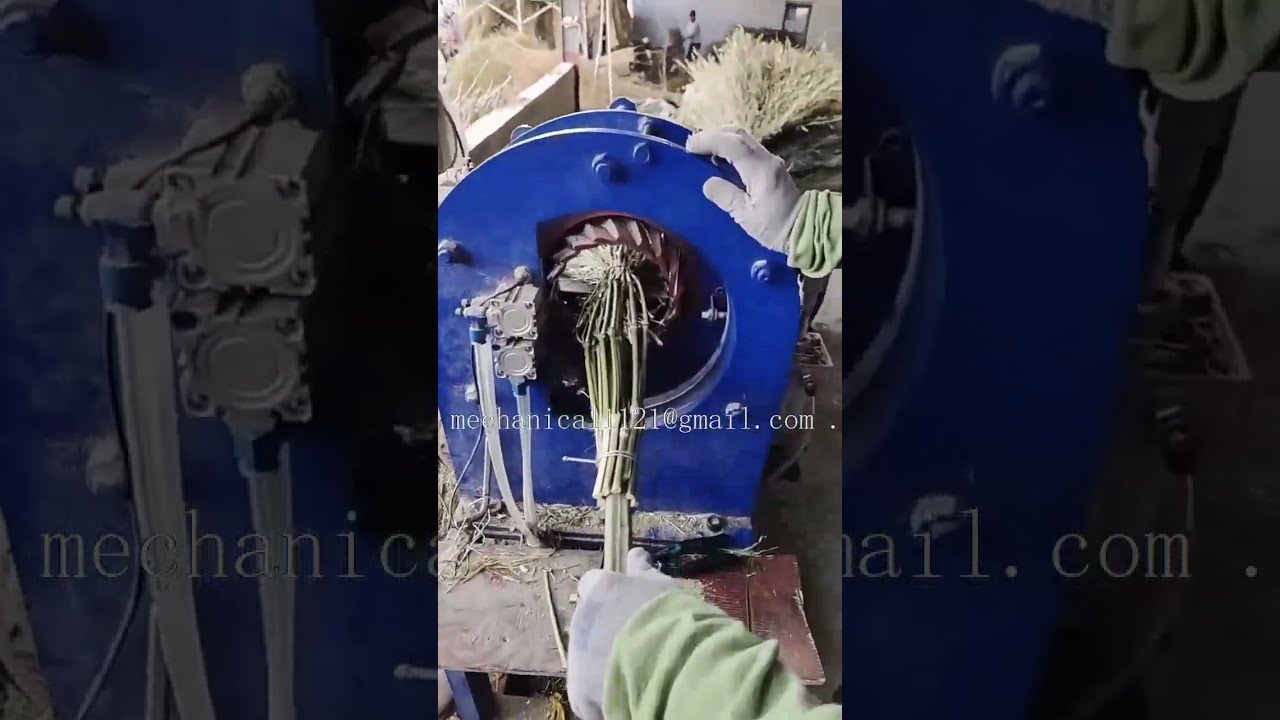 Bamboo broom making machine