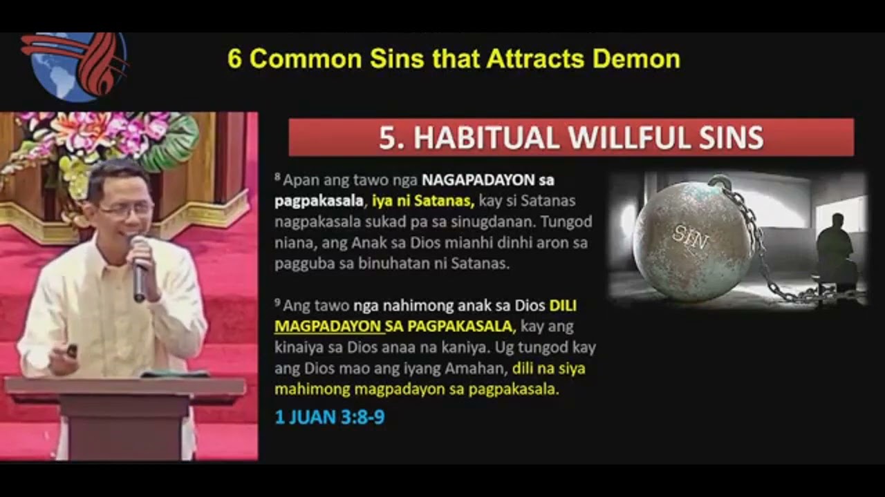 Part III - 6 common sins THAT ATTRACT DEMONS  - Ramel LLenado, Ministries