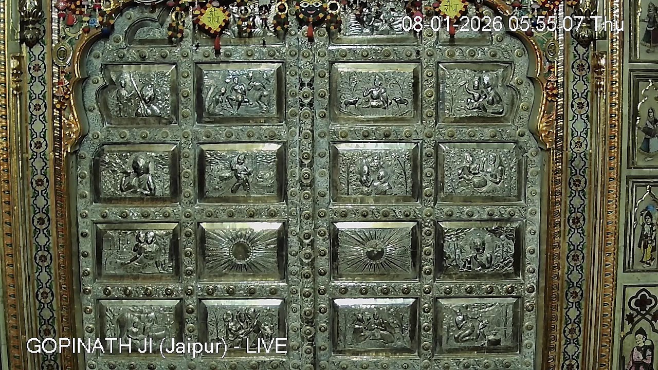 GOPINATH JI MANDIR (Jaipur) - LIVE DARSHAN (8th january 2026)