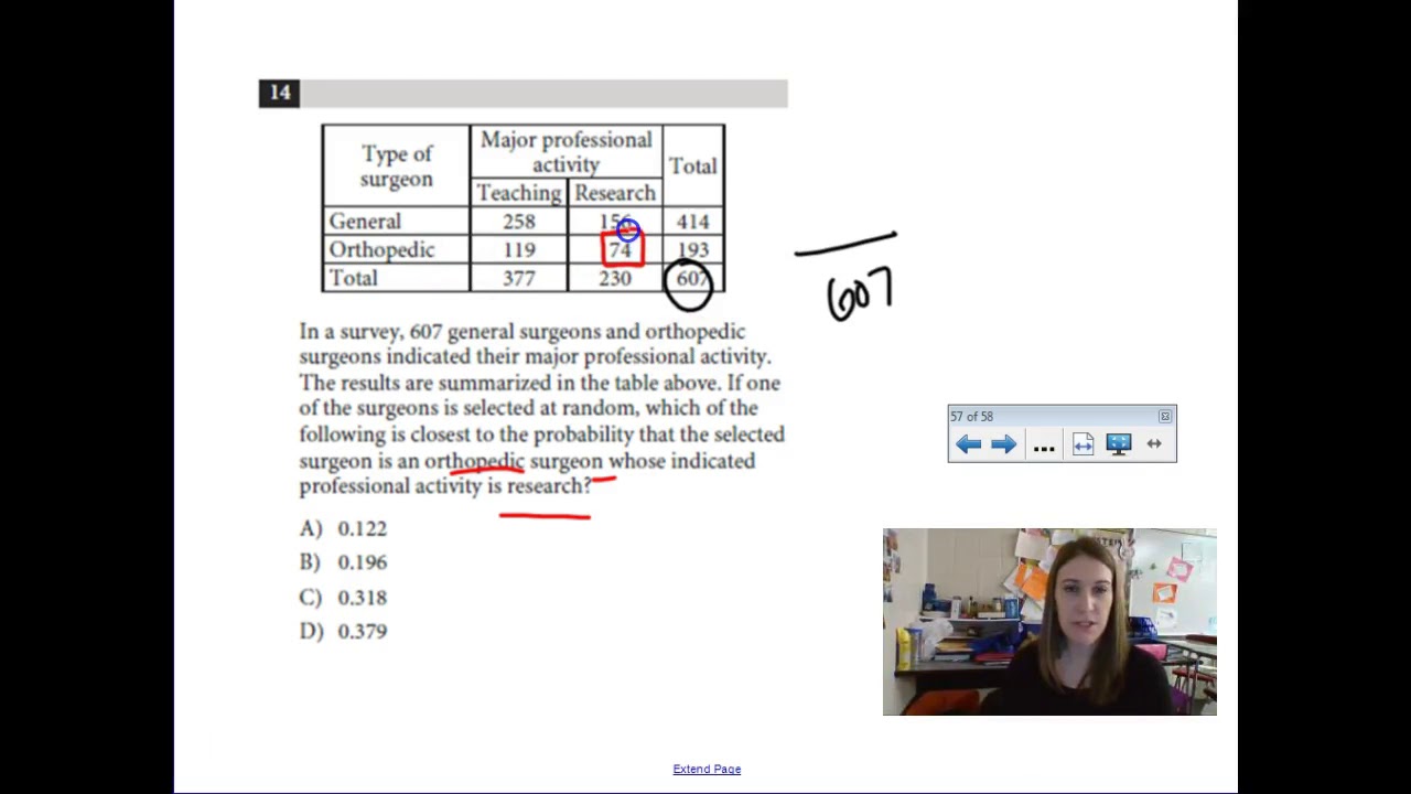 SAT Prep Fast 5 - Probability 2018