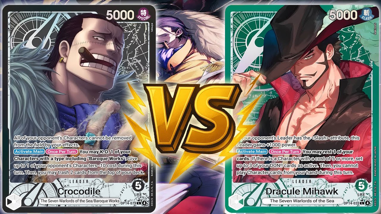 B Crocodile vs G Mihawk | OPTCG Sim Gameplay | OP14