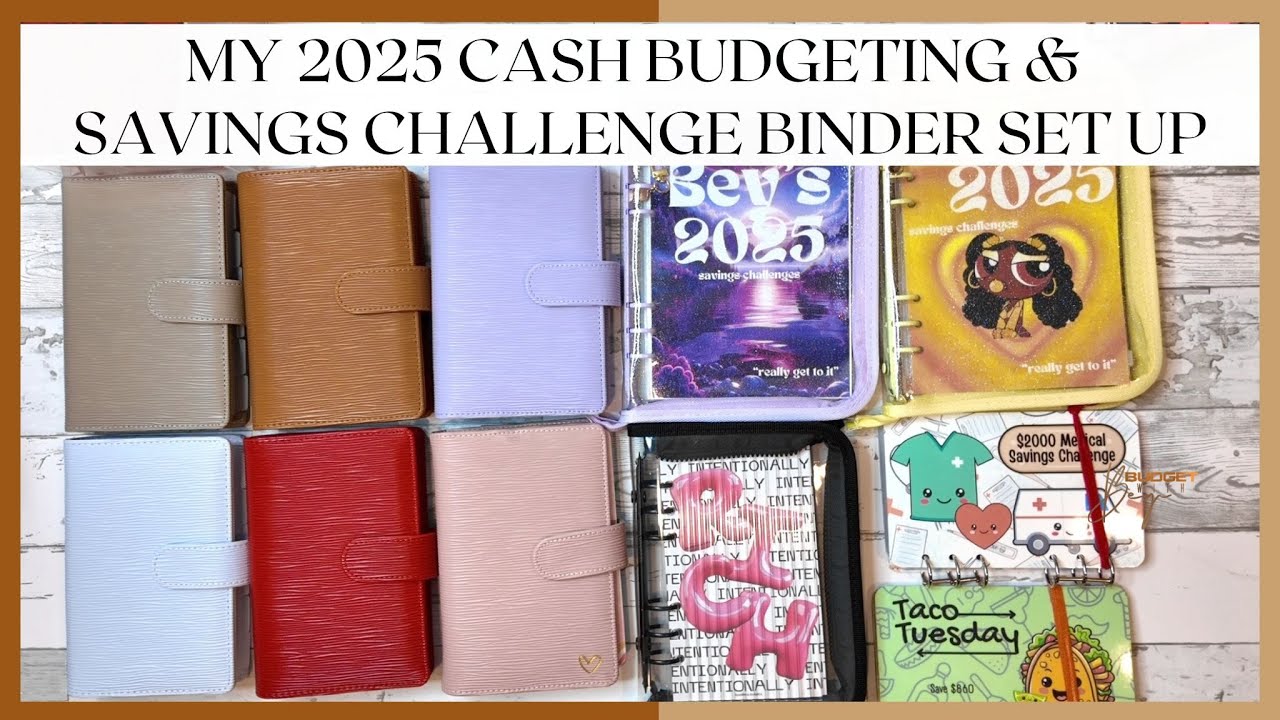 2025 CASH BUDGETING & SAVINGS CHALLENGES BINDER SETUP | SINKING FUNDS BINDER | DIY SMASH BOXES