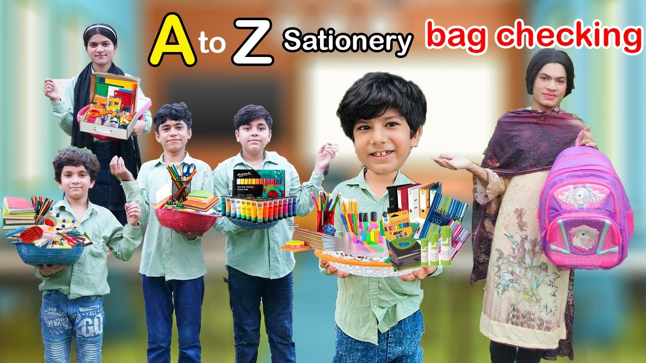 A to Z Stationery 🖍️ |  | Surprise   Bag check by Teacher 😮 | MoonVines