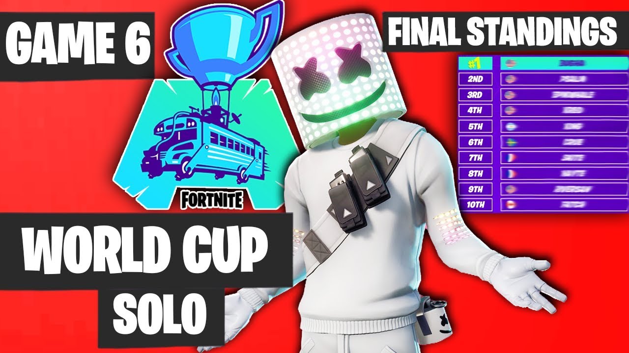 Fortnite World Cup SOLO Game 6 Highlights - FINAL STANDINGS [Fortnite World Cup Highlights]