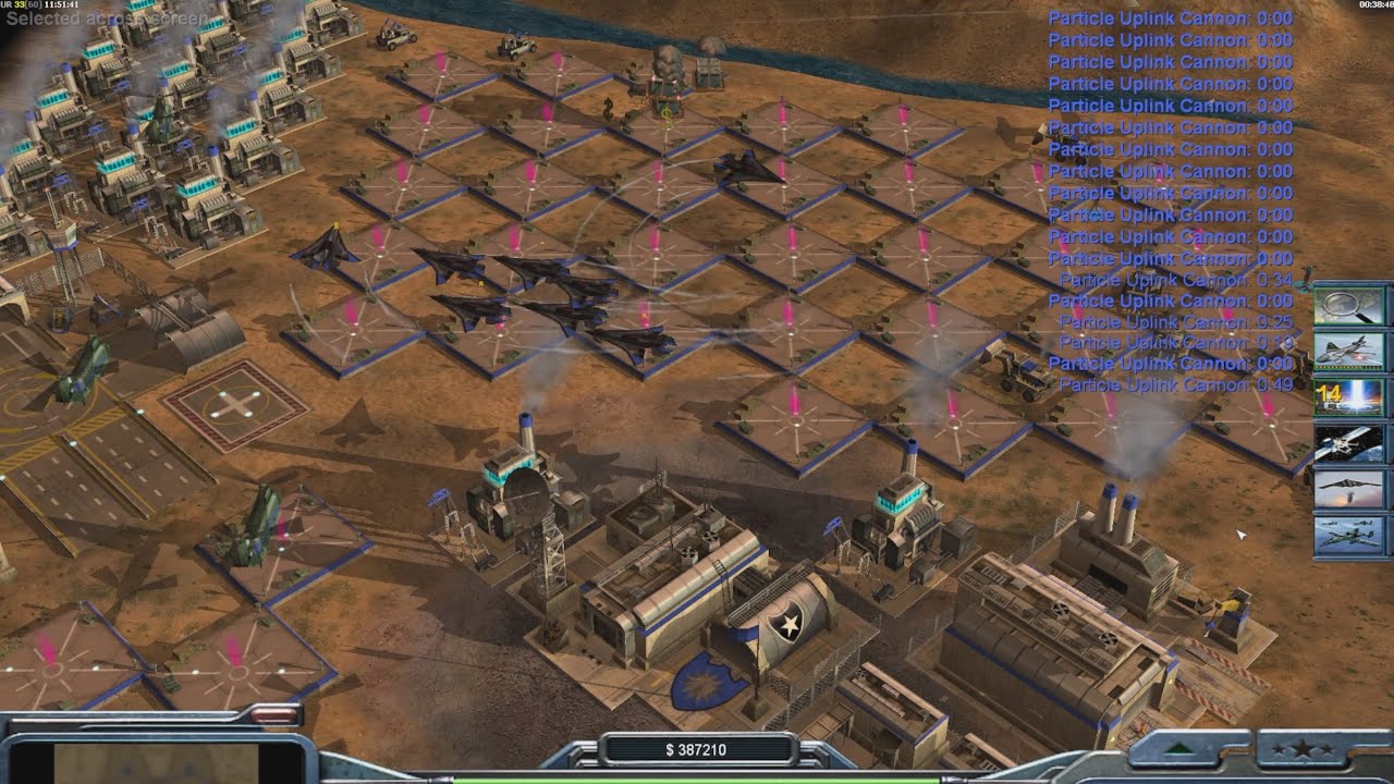 Сверхмощное оружие США - Command & Conquer Generals Zero Hour - 1 против 7, сложный геймплей