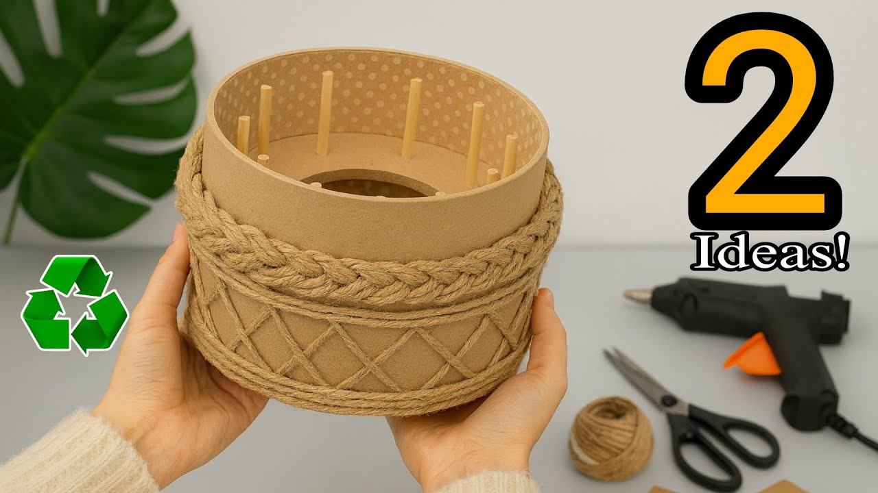 Super Beautiful but Low-Cost! 2 Best DIY Space-Saving Craft Ideas from Waste Material♻️