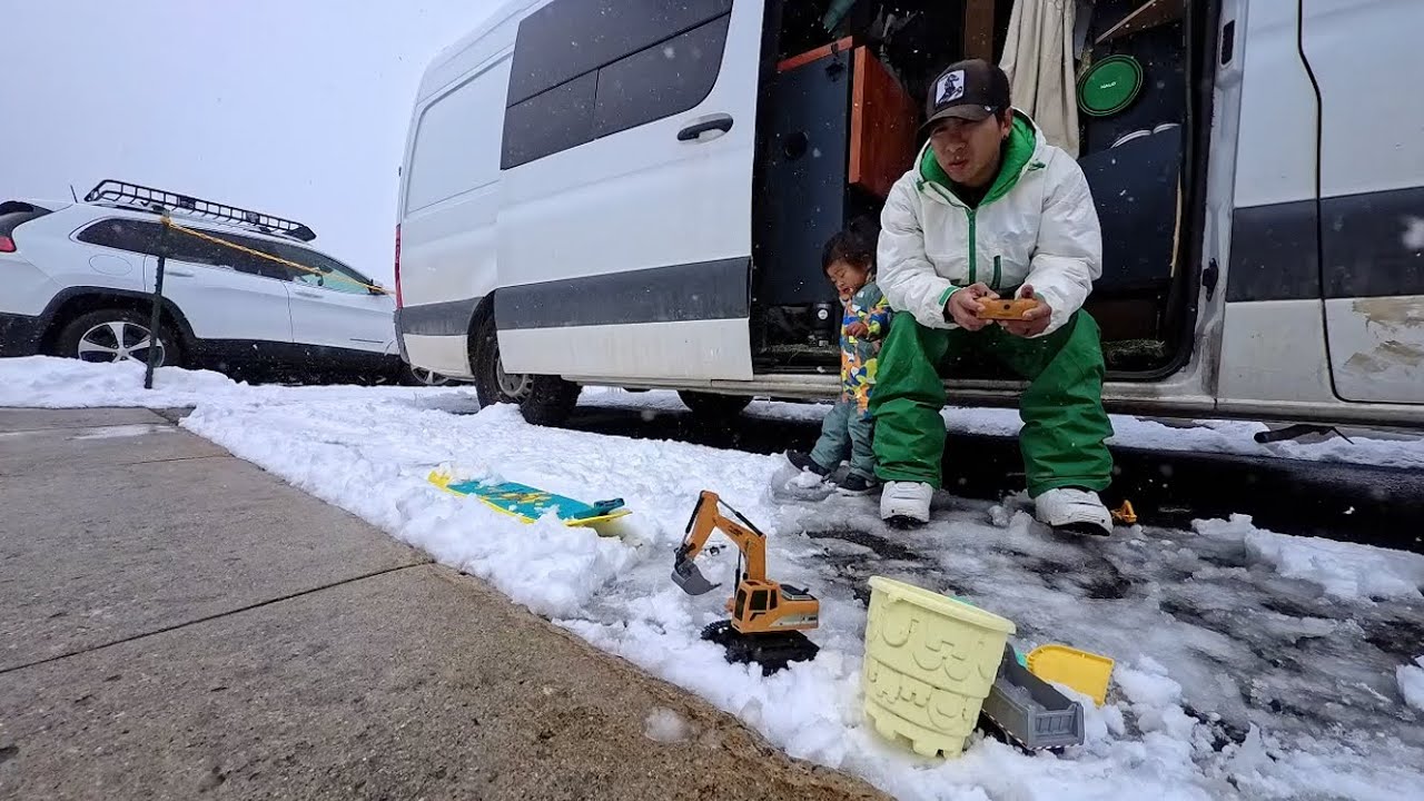 The Perfect Snowstorm in Park City | A Van Life Family Vlog