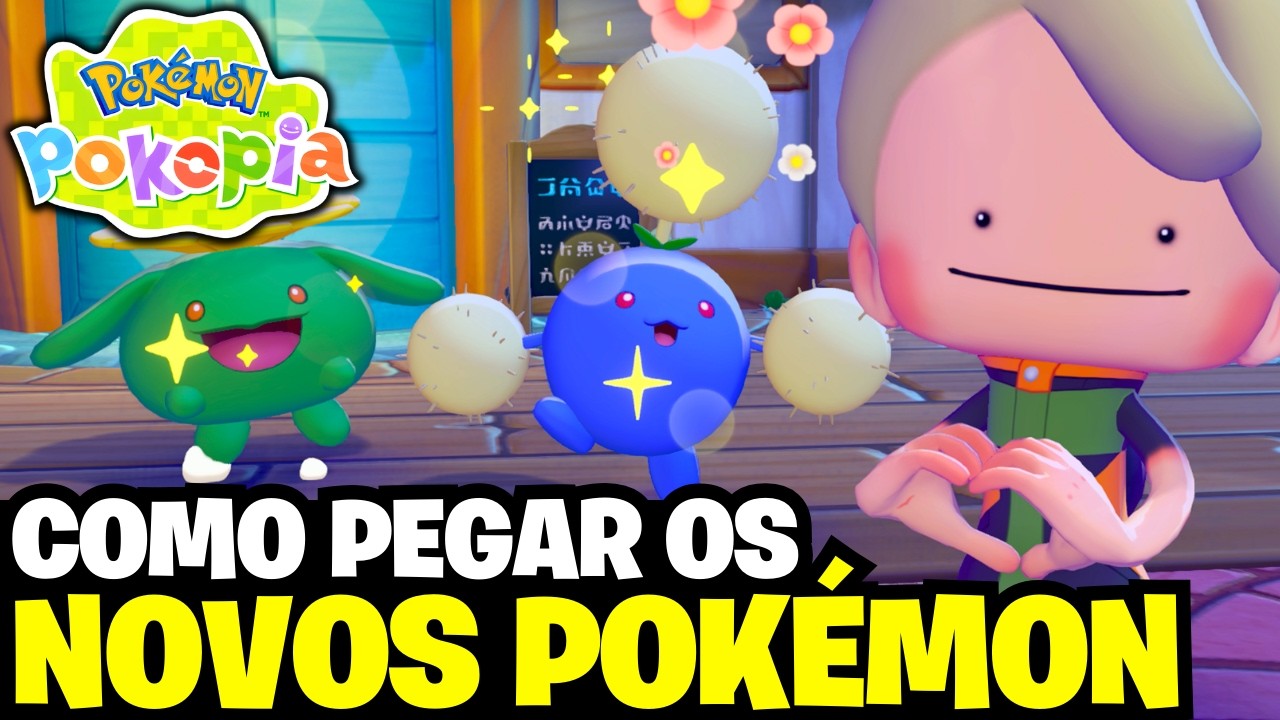 NOVOS POKÉMON! Como fazer o evento do HOPPIP em Pokémon Pokopia